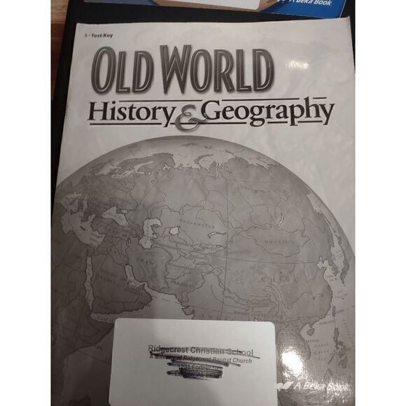 A Beka Old World History & Geography 3rd Ed. Maps, Quiz, Test, Answer Key - Picture 2 of 5